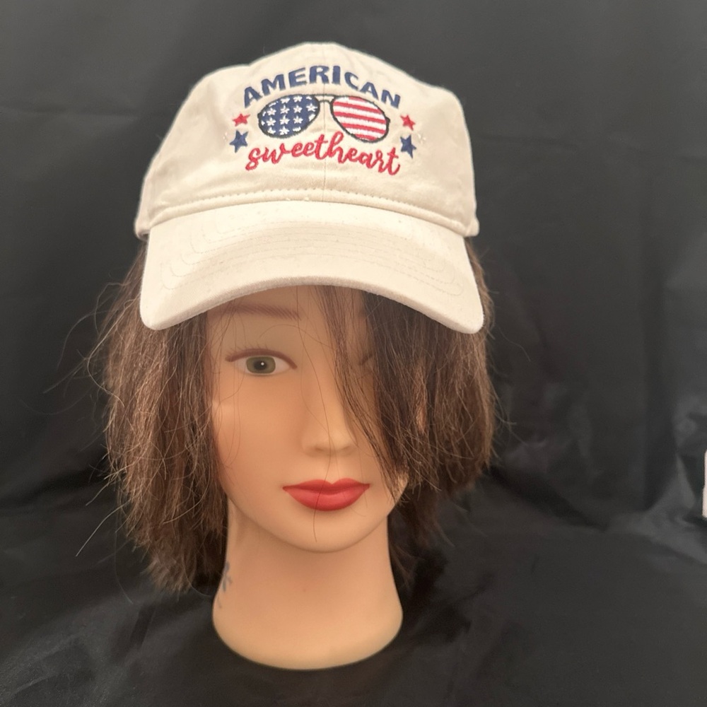 New Ladies American Sweetheart adjustable ball cap Infinity her beige color NWT